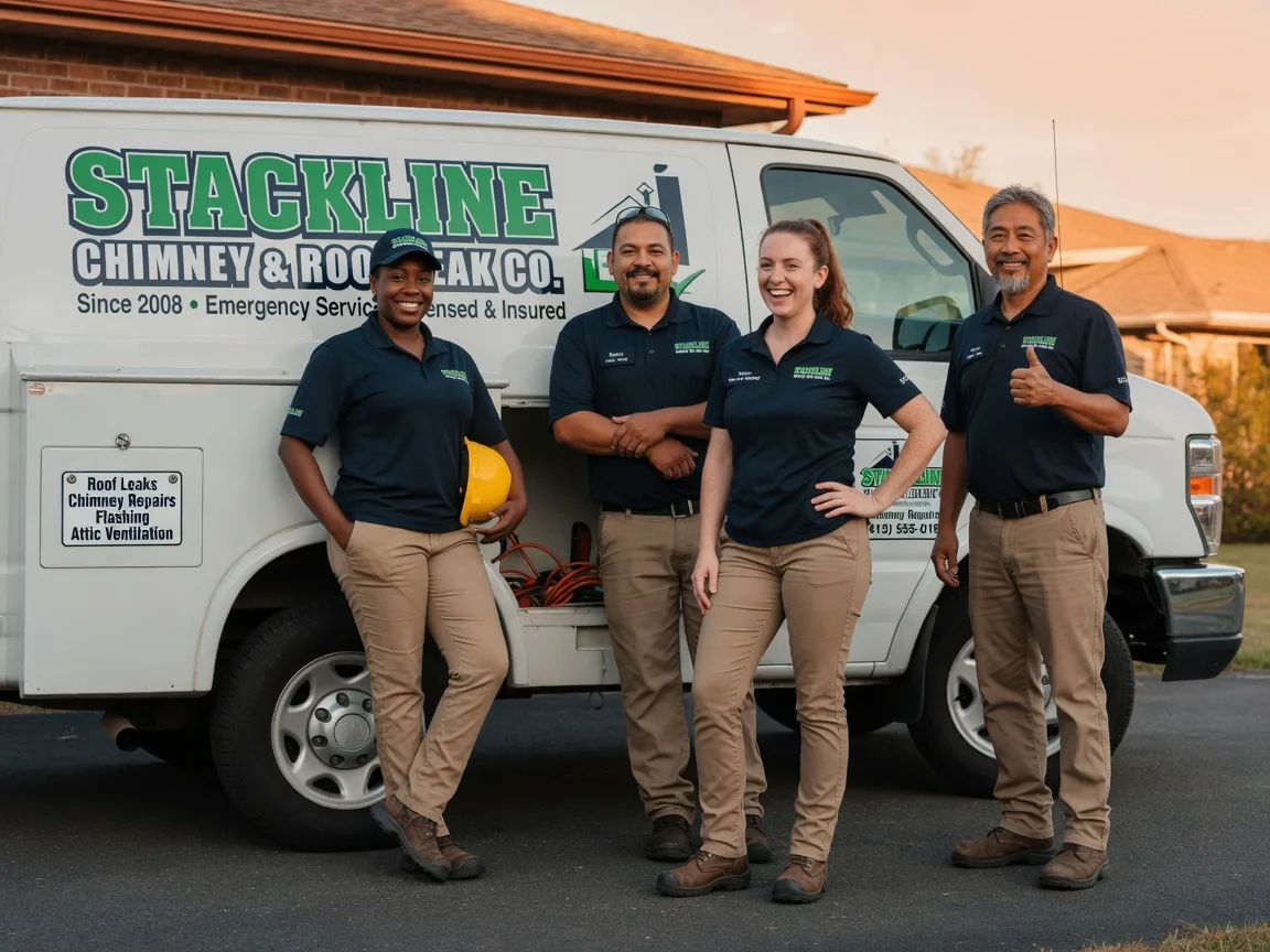Chimney flashing repair company in Swansboro, NC